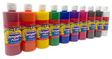 Cra-Z-Art Washable Tempera Paint Bulk Pack 10ct, Assorted Colors 8oz each bottle Cra-Z-Art