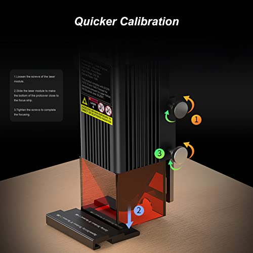 ENOMAKER Creality Laser Engraver Module Kit 10W 455nm for Metal,Wood,Leather,Acrylic,Plastic etc, Compatible Ender 3 Pro V2/NEO/MAX/S1/S1 Pro, CR-10 ENOMAKER