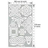 Aleks Melnyk #37 Metal Journal Stencils, Celtic Patterns, Wicca Stencil, Celtic Knot Stencils, Viking Stencils, Wood Burning Templates, Wood Carving - WoodArtSupply