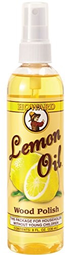 Howard LM0008 Lemon Oil Wood Polish, 8-Ounce - WoodArtSupply