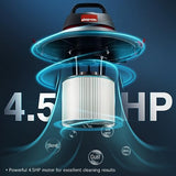 Shop-Vac 5 Gallon 4.5 Peak HP Wet/Dry Vacuum, Stainless Steel Tank, Portable Shop Vacuum with Attachments for Jobsite, Garage & Workshop. 5989300 Shop-Vac