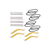 Liyafy Guitar Luthier Tool Kit Metal String Spreaders + Fingerboard Guard with Rubber Band for Guitars Bass Repair Maintenance Liyafy