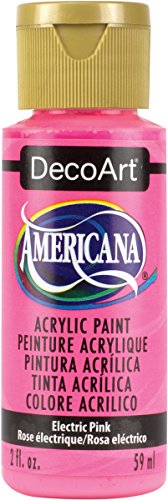 DecoArt Americana Acrylic Paint, 2-Ounce, Electric Pink - WoodArtSupply