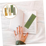 Tofficu 5pcs Paper Bookmarks Handwriting Books Blank Bookmarks Cotton Thread Bookmarks for Book Lovers Unfinished Page Markers Calligraphy Bookmark Tofficu