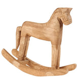 VOSAREA 18x6x18cm Wooden Rocking Horse Table Decoration Craft Home Art Furnishing VOSAREA