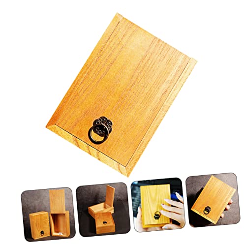 MAGICLULU Storage Box Jewelery Organzer Kids Jewelry Organizer Tea Storage Box Unfinished Wood Chest Box Wooden Tea Bag Box DIY Craft Box Wooden MAGICLULU