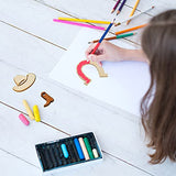 72 Pieces Unfinished Cowboy Wooden Cutouts Horseshoe Shape Wood Discs Slices Wood Cowboy Boot Hat Cutouts Wood Cowboy Theme Crafts for Western Cowboy Chinco