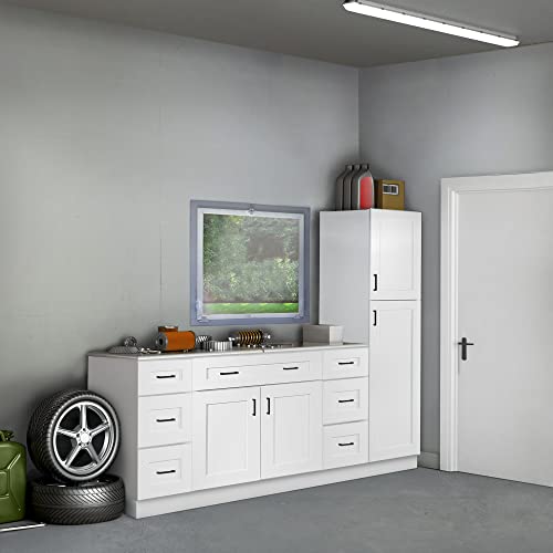 Design House Brookings Unassembled Shaker Wall Kitchen Cabinet, 30x12x12, White - WoodArtSupply