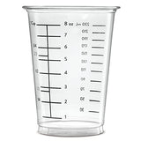 [50 Count - 10 oz.] Multipurpose Disposable Plastic Measuring Cups - Baking, Cooking, Epoxy Resin, Mixing & Measuring Cups Comfy Package