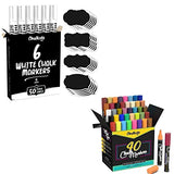 Chalkola All Color Bundle - 6 White 6mm + 40 Markers 6mm Chalkola