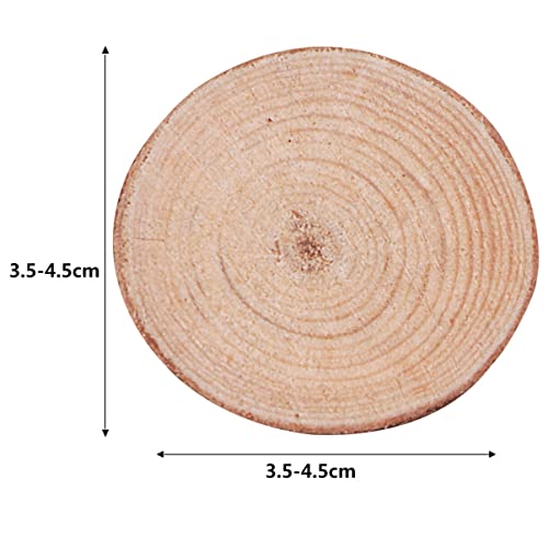 PartyKindom Natural Wood Slices for Centerpieces, 30 Pcs Round Wooden Discs Unfinished Wood Slices Wood Cookies Tree Slices Wooden Circles for Crafts PartyKindom