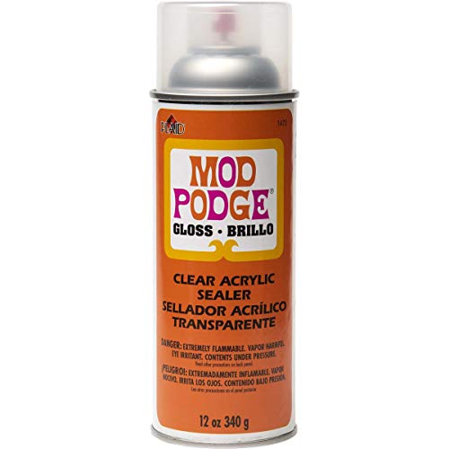 Mod Podge Spray Acrylic Sealer Mod Podge Matte and Gloss 2-Pack, Clear Coating Matte Paint Sealer Spray, 2X Spray Can Sprayer Handle GRAS Art Bundles