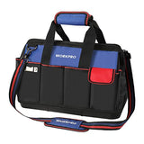 WORKPRO Tool Bag, 18 Inch Tool Bag with Waterproof Molded Base, Open Top Tool Organizer Bag with 20 Pockets, Adjustable Shoulder Strap WORKPRO