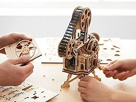 ROKR Vitascope 3D Wooden Puzzle - Vintage Movie Projector Model Kit for Adults ROKR