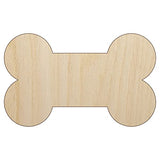 Dog Bone Unfinished Wood Shape Piece Cutout for DIY Craft Projects - 1/8 Inch Thick - 4.70 Inch Size Sniggle Sloth