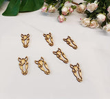 30pcs of Horse Head Earrings Unfinished Wood Blanks,Unfinished Laser Cut Wood Shapes for Earrings Jewelry Crafts (1.7inch) Yuxuanish