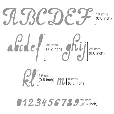 Aleks Melnyk #34.1 Pyrography Steel Stencil, Wood Burning 1 PCS Template, Metal Letters Journal Stencil for Engraving Wood and Pattern, Alphabet and - WoodArtSupply