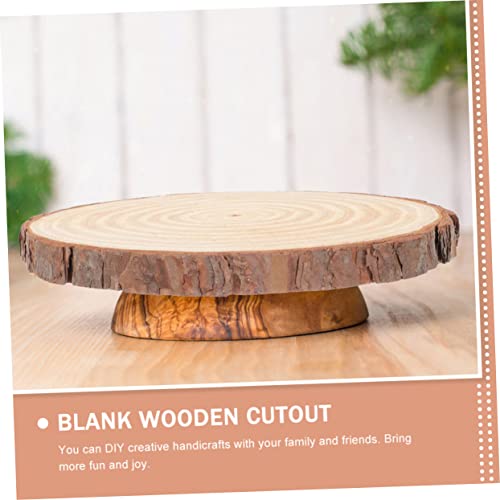 BESPORTBLE Painting Blank Board Unfinished Wood Slices Round Wooden Discs Round Wood Slabs Unfinished Wood Shapes Blank Wood Slice Wood Rounds Wooden BESPORTBLE