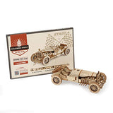 ROBOTIME Model Car Kits - Wooden 3D Puzzles - Model Cars to Build for Adults 1:16 Scale Model Grand Prix Car ROBOTIME