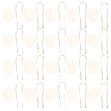 20Pcs Unfinished Wooden Cutouts Tulip Flower Wooden Slices DIY Wooden Embellishment Blank Wood Pieces for DIY Arts Crafts Wedding Decorations VOSAREA