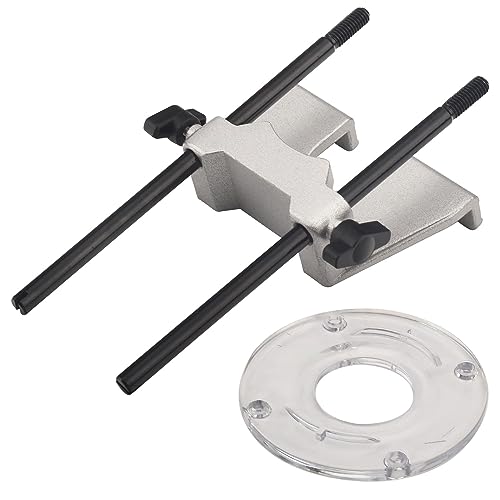 204358001 Edge Guide Assembly & 519233001 Round Sub-Base Compatible with Ryobi P601 18V ONE+ Trim Routers and R2401 Models - WoodArtSupply