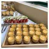 2WOOD Natural Wood Serving Tray with Handles - Stackable, Compact Wooden Nested Serving Trays for Easy Transport - Ergonomic Grip Wood Trays Generic