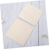 NOLITOY 5pcs Pieces Wood Pieces Plywood Sheet DIY Crafts Unfinished Wooden Piece DIY Wood Piece Square Wood Slice Wood Chips Decorate Bamboo Square NOLITOY
