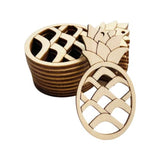 ALL SIZES BULK (12pc to 100pc) Unfinished Wood Wooden Laser Pineapple Flower Cutout Dangle Earring Jewelry Blanks Shape Crafts Made in Texas Texan Wood Crafts
