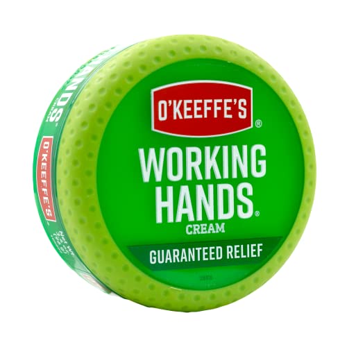 O'Keeffe's Working Hands Hand Cream for Extremely Dry, Cracked Hands, 3.4 Ounce Jar, (Pack 1) O'Keeffe's