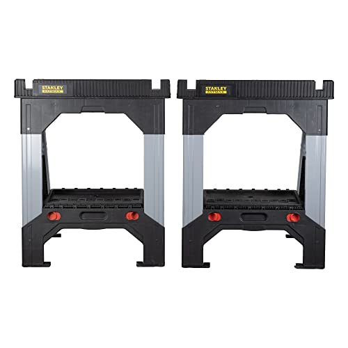 Stanley 1-92-980 Fatmax Telescopic Saw Horse, 815mm x 100mm x 650mm, Pack of 2 Stanley Tools