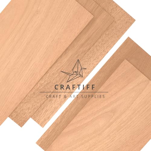 Cherry Wood Sheets 4x8" inch, 1/8" Thick Lumber Board, for Sign logs Chips Chunks Slices by Craftiff (4x8x1/8") Craftiff