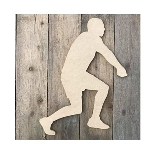 Volleyball Player Bumping Assist Sport Wood Craft,Unfinished Wooden Cutout Art,DIY Wood Sign, Inspirational Farmhouse Wall Plaque,Rustic Home Decor Arupkeer