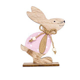 MAGICLULU 3pcs Bunny Wooden Craft Ornaments Easter Bunny Wood Desktop Craft Unfinished Bunny Table Wooden Signs for Easter Spring Home Decor MAGICLULU