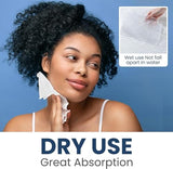 ourmed life Disposable Face Towel | Lint-Free Biodegradable Towels | Face Clean Dry Makeup Remover Wipes | Super Soft & Thick for Sensitive Skin | ourmed life