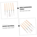 ibasenice 5pcs Art Scraper Metal Spatula Metal Tray Stainless Steel Spatula Metallic Spray Paint Spray Paint for Metal Drawing Scrapers Art Painting ibasenice