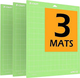 Xinart Cutting Mats for Cricut Maker 3/Explore 3/Maker/Air 2,12x12 inch 3 Mats Standard Sticky Grip Green Replacement Cut Mat for Cricut XINART