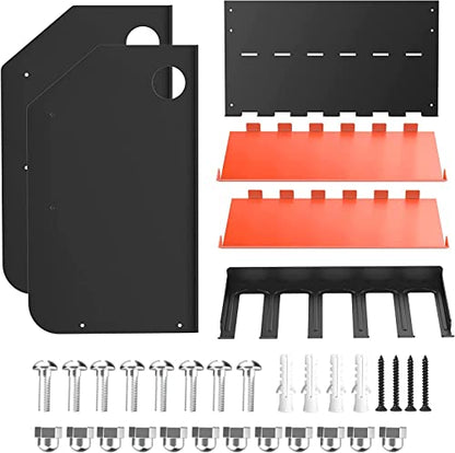 Ultrawall Power Tool Organizer, Wall Mount Drill Holder, Heavy Duty Metal Cordless Tool Storage Rack, Drill Storage with Two levels Garage Utility