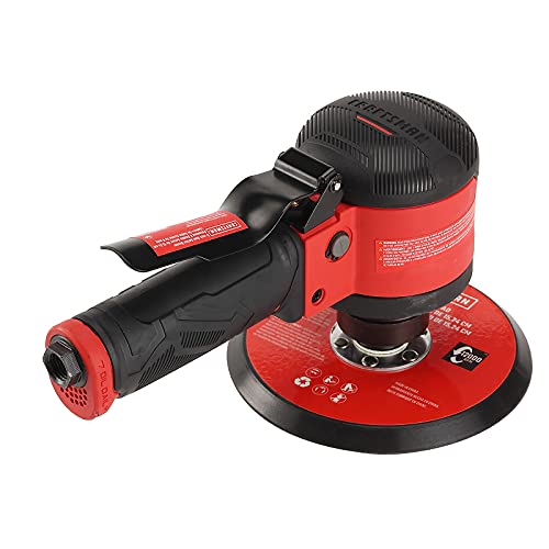 Craftsman CMXPTSG1014NB 6-inch Dual Action Air Disc Sander, Red - WoodArtSupply