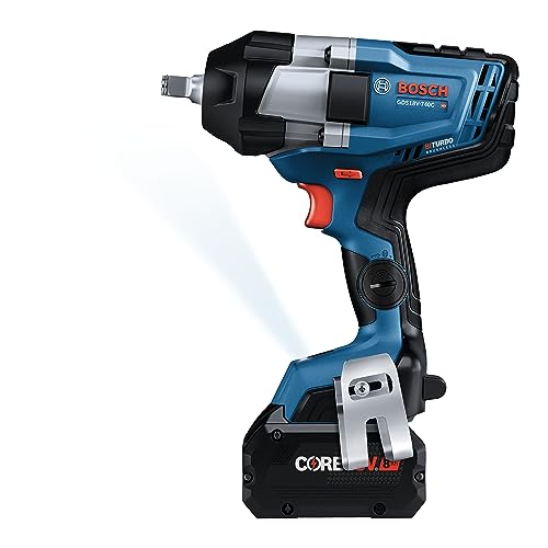 BOSCH GDS18V-740CB14 PROFACTOR™ 18V Connected 1/2 In. Impact Wrench Kit with Friction Ring and (1) CORE18V 8 Ah High Power Battery - WoodArtSupply