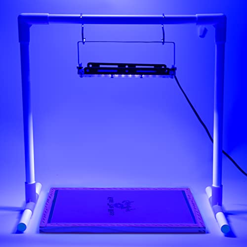 Caydo 32 Pieces Screen Printing Kit Includes UV LED Exposure Screen Printing Light, 3 Sizes Silk Screen Printing Frame, Acrylic Sheet, Inkjet Clear