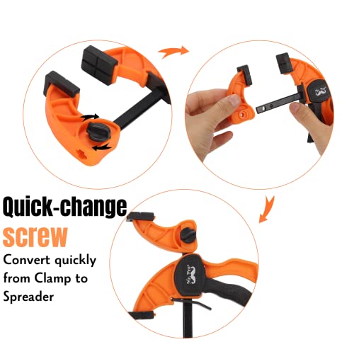 Mr. Pen- Bar Clamps For Woodworking, 6", 2 Pack, Clamp/Spreader, Quick Grip Clamps, Woodworking Clamps, Bar Clamps, Quick Clamps, Trigger Clamp, Mr. Pen