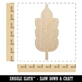 Wheat Food Icon Unfinished Wood Shape Piece Cutout for DIY Craft Projects - 1/4 Inch Thick - 6.25 Inch Size Sniggle Sloth