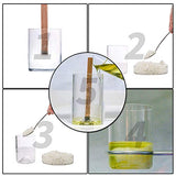 Wood Wicks for Candles Making - NOOR 50 Pieces Smokeless Wooden Wicks with Booster. Crackling Wood Wick with Metal Clips for Candle Making and DIY NOOR