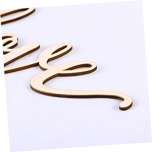 FUNOMOCYA Wood Sign Home Decor Hanging Love Wall Art Unfinished Love Words Sign Unfinished Love Sign Love Hanging Sign Signs Wood Sign Decor Love FUNOMOCYA