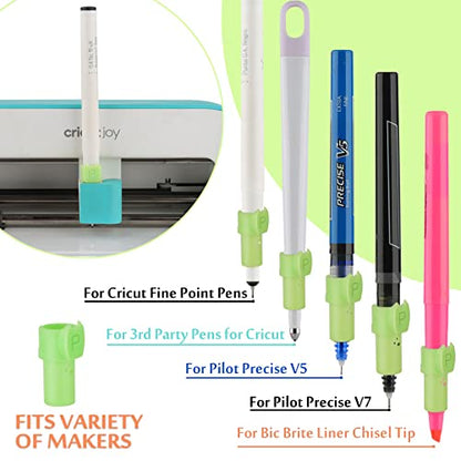 CRAVERLAND Pen Adapters for Cricut Joy and Joy Xtra, 8 Pack Pen Holders Accessories Tools Compatible with (Sharpie/Pilot/BIC/UM153/Cricut) Pens