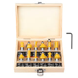 Router Bits Set 1/2 Inch Shank - BAIDETS 12 Pieces 1/2" Tungsten Carbide Router Bits, Woodwork Tools BAIDETS