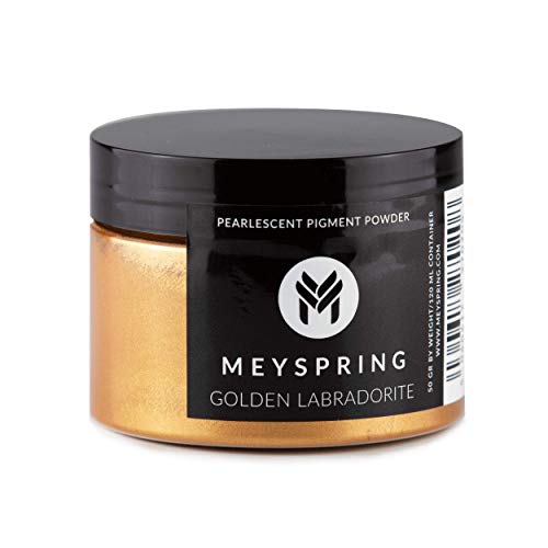 MEYSPRING Golden Labradorite Epoxy Resin Color Pigment - 50g - Mica Powder for Epoxy Resin - WoodArtSupply