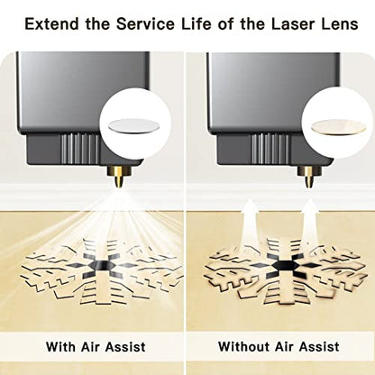 BROVR Air Assist, Air Pump for Most of Laser Cutter and Engraver,Air Assist Pump Kit with Adjustable 30L/Min,for CNC Cutting and Laser - WoodArtSupply