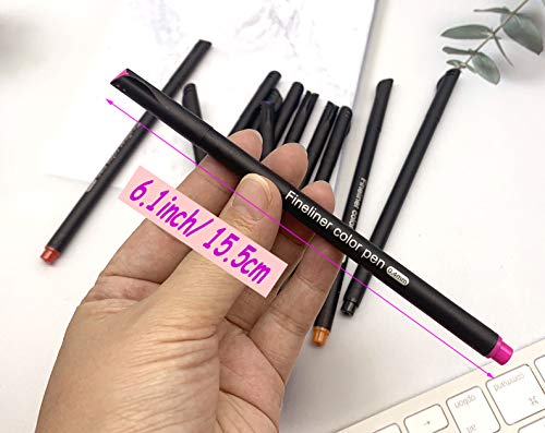 Yansanido 100 Pcs 100 Colors Fine Point Line Drawing Pens, 0.4mm of Pen Point for Painting, School and Office Supplies (100 colors) Yansanido