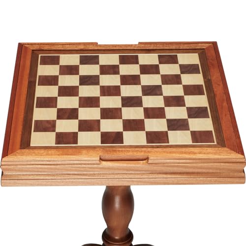 VEVOR 3-in-1 Chess Checkers Backgammon Table Set, 18 Inch Premium Wooden Chess Table, Deluxe Combo Game Table Furniture Set, Chess Set Board Game VEVOR
